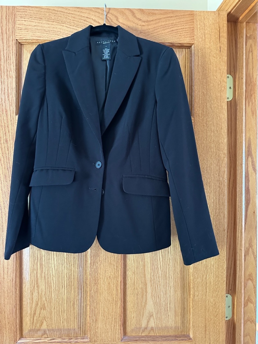 Apostrophe Black Women's Single-Button Tailored Blazer